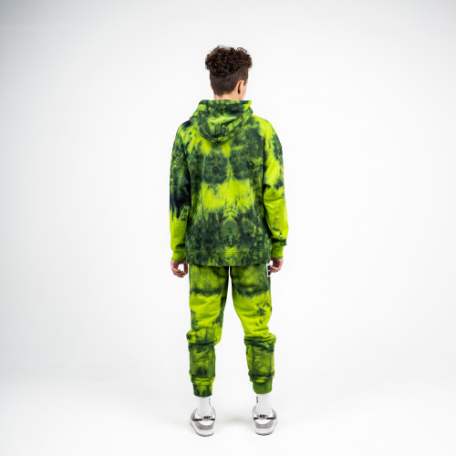 Худи оверсайз ЮНОСТЬ™ x Outplay «Biohazard» - Tie-Dye