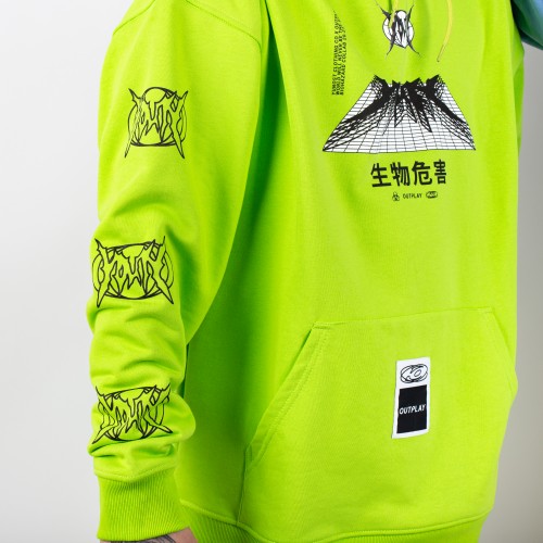 Худи оверсайз ЮНОСТЬ™ x Outplay «Biohazard»