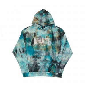 Худи оверсайз ЮНОСТЬ™ «Агенда» лого вышивка - Tie-Dye 400г