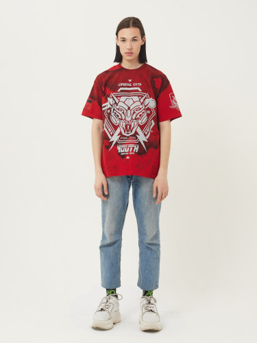 Футболка оверсайз ЮНОСТЬ™ MGS Tribute «TANK UNIT» Tie-Dye