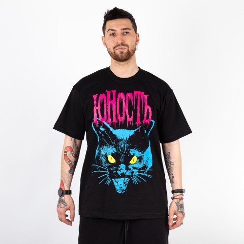 Футболка ЮНОСТЬ™ «Кот» 20.20 - неон v.2