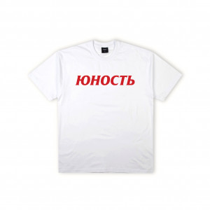 Футболка оверсайз ЮНОСТЬ™ «Red» - лого