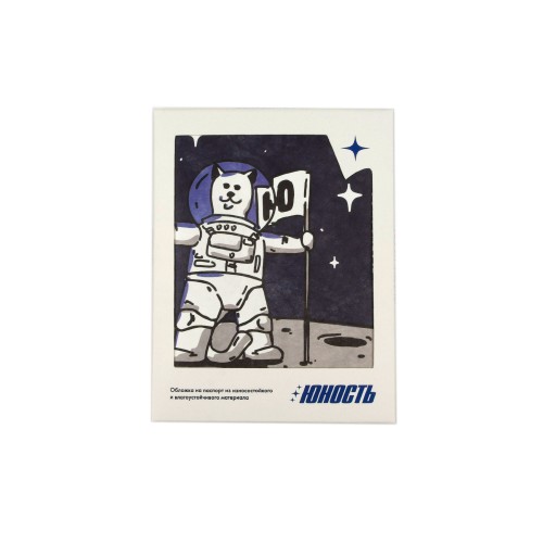 Обложка для паспорта ГЛАВКОСМОС x ЮНОСТЬ «Луна» - Tyvek®